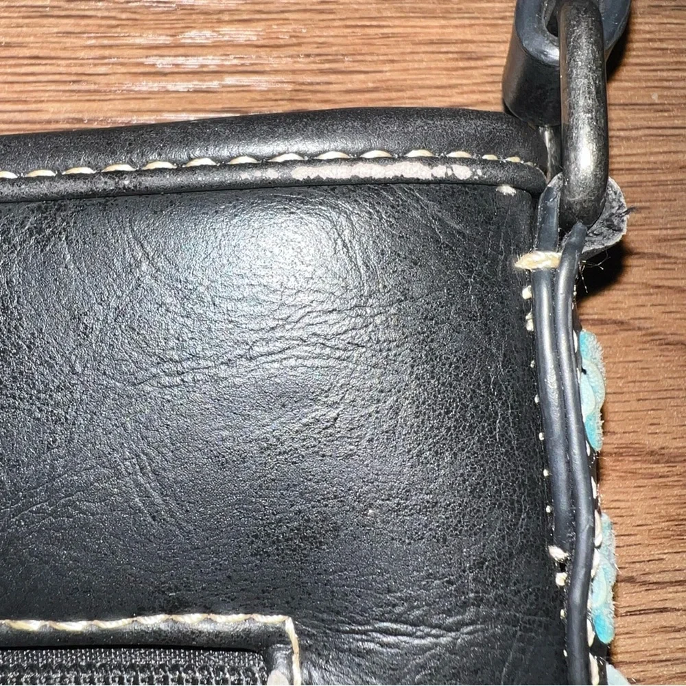 Montana West Black Embroidered Floral Crossbody Bag
